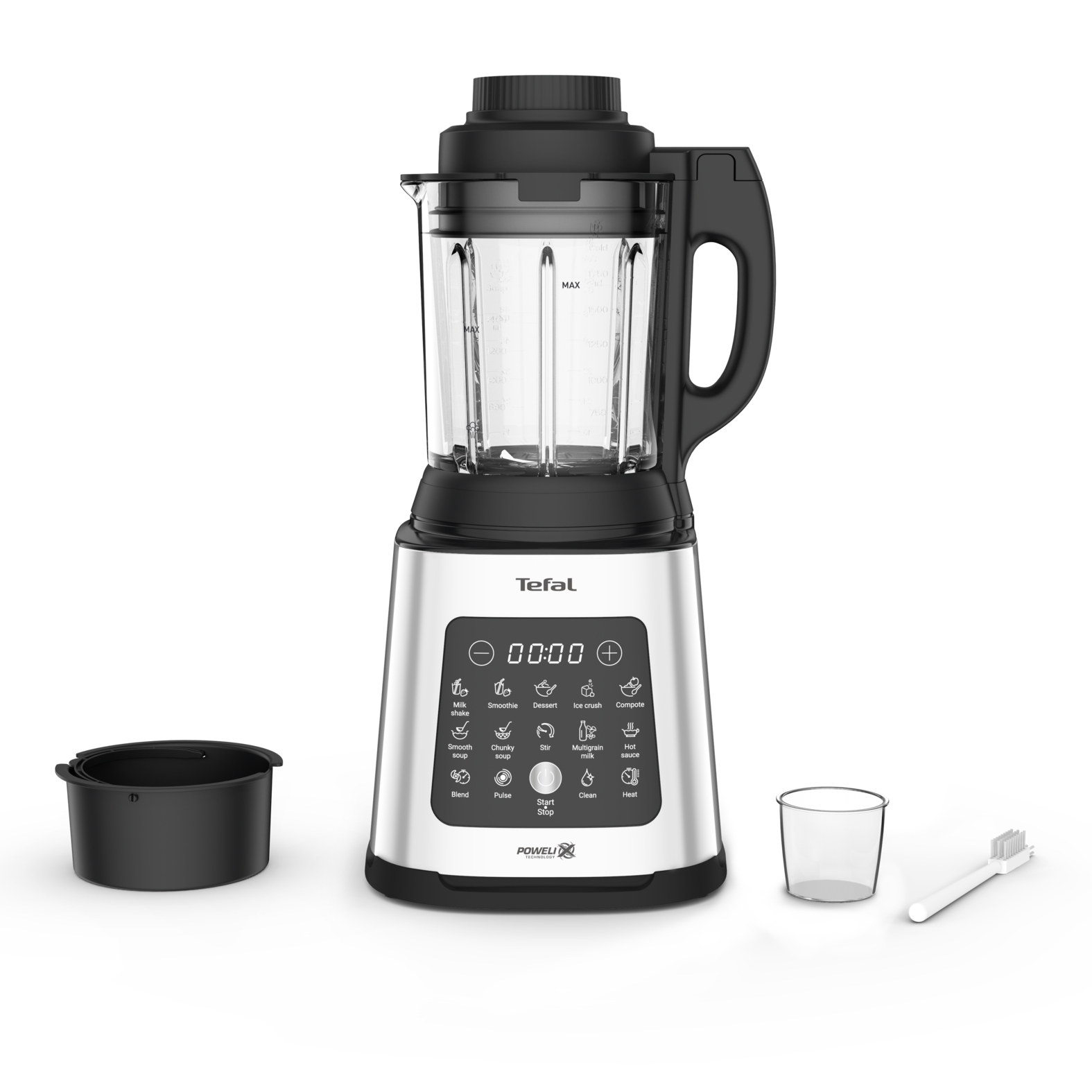 Tefal Perfectmix Cook BL83SD - blender med kogefunktion, 2 l, 1.400 W - sort/metal