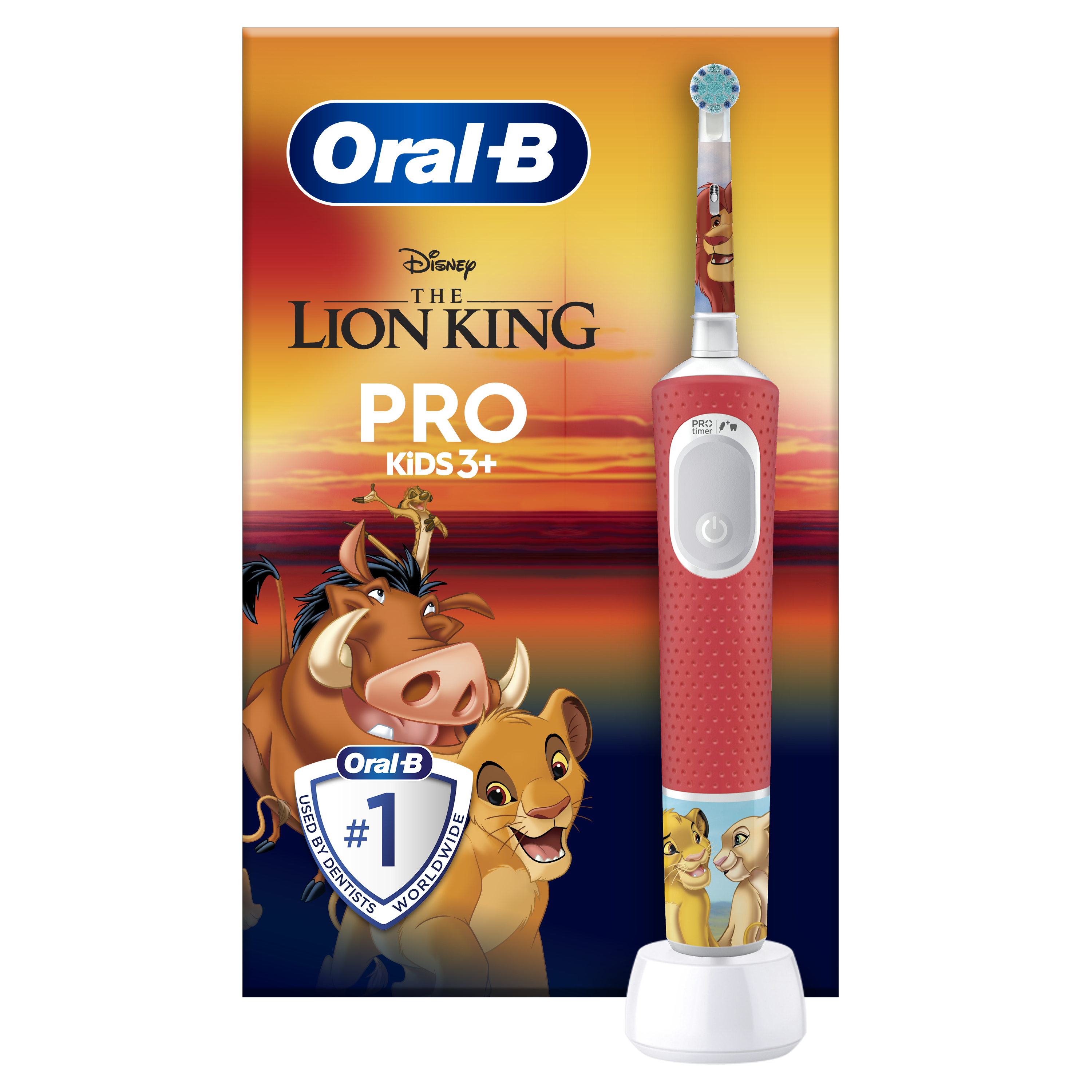Oral-B Kids VITALITYPROLIONK electric toothbrush Child Rotating-oscillating toothbrush Multicolour