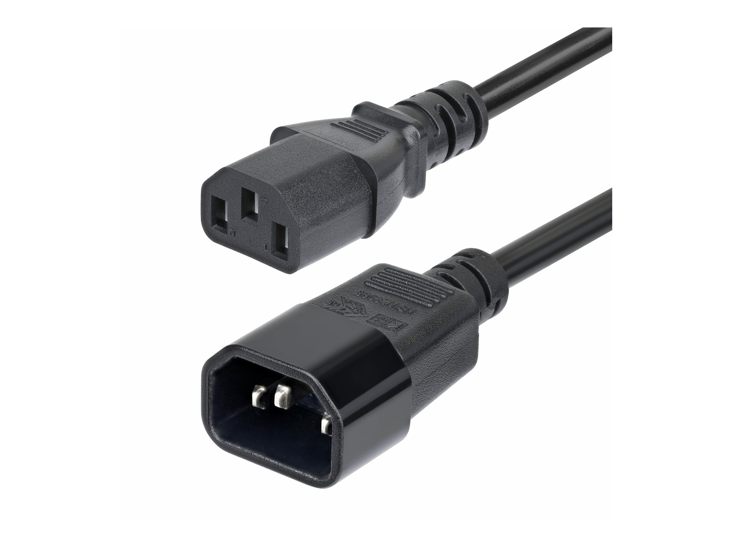 StarTech.com 4.5m Power Extension Cord C14 to C13 15A 250V KEMA-KEUR - power extension cable - IEC 60320 C14 to power IEC 60320 C13 - 4.6 m