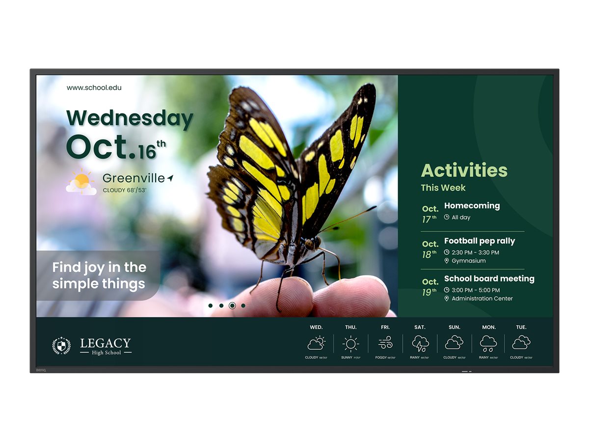 BenQ ST4304 ST04 Series - 43" LED-backlit LCD display - 4K - for digital signage