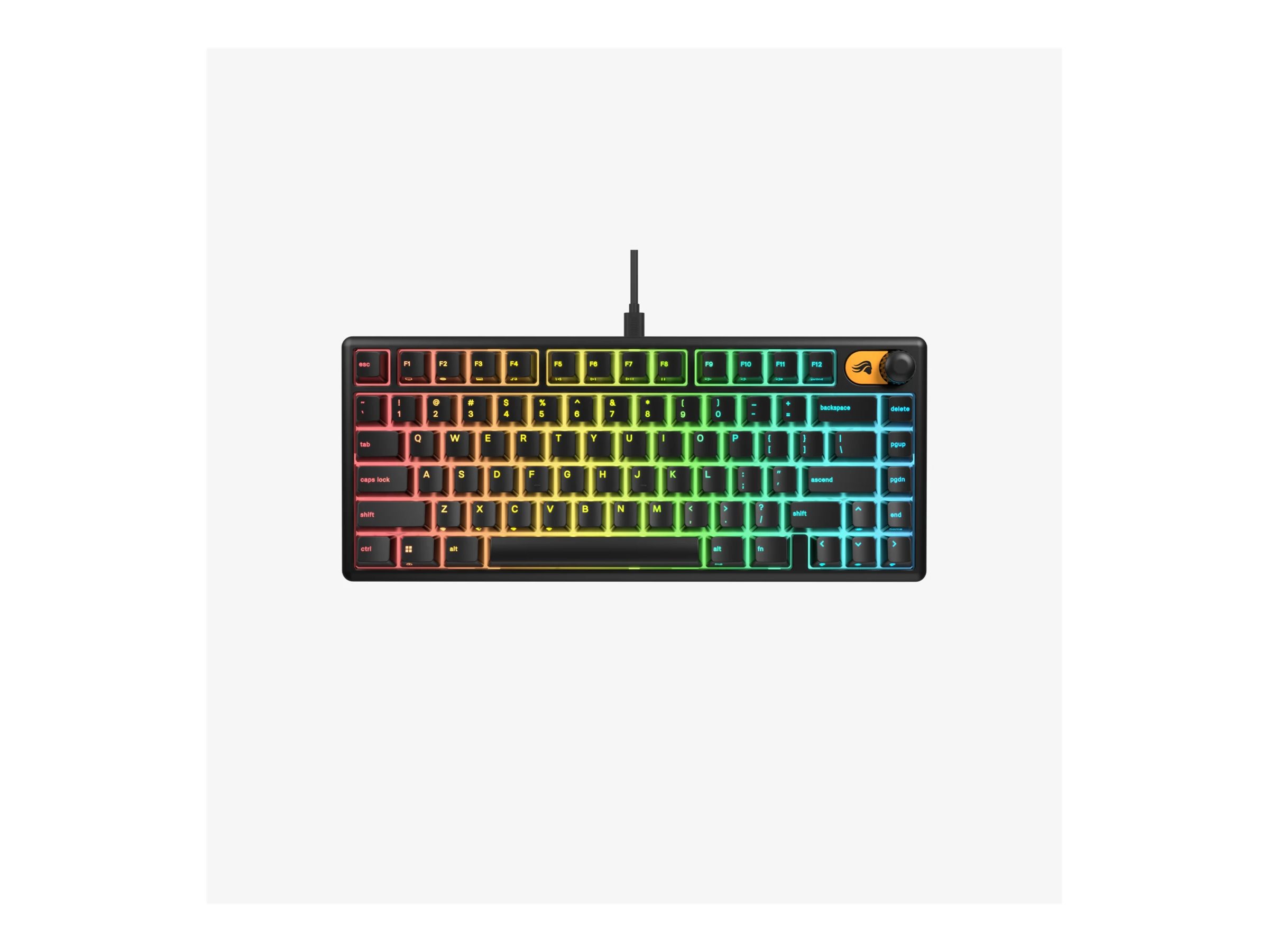 Glorious Gaming GMBK 75% Tastatur Membran RGB Kablet US engelsk