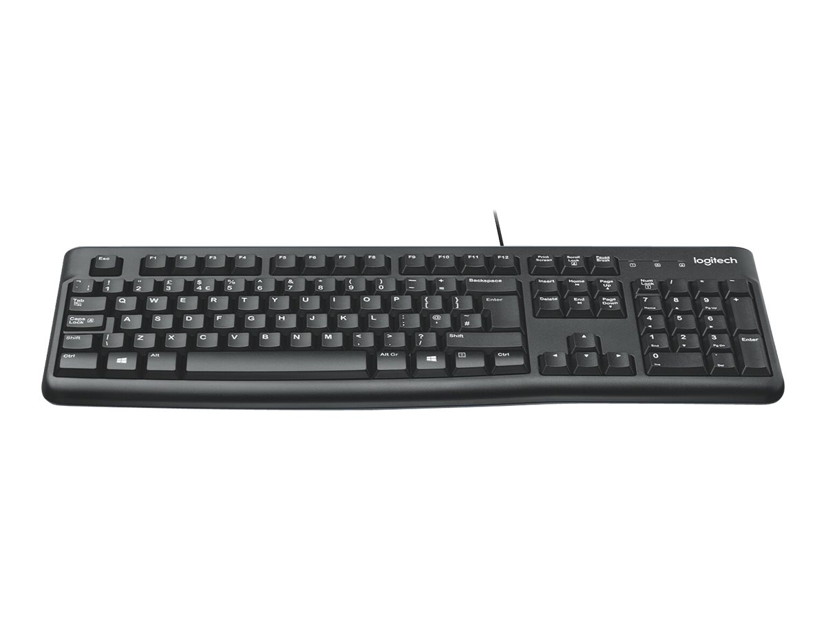 Logitech K120 Corded Keyboard - UK - Tastatur - Engelsk - UK - Sort