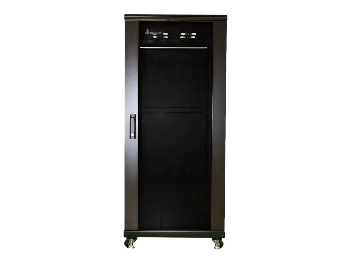 Extralink - Rack kabinet - 600x600 mm - gulvstående - sort - 37U - 19