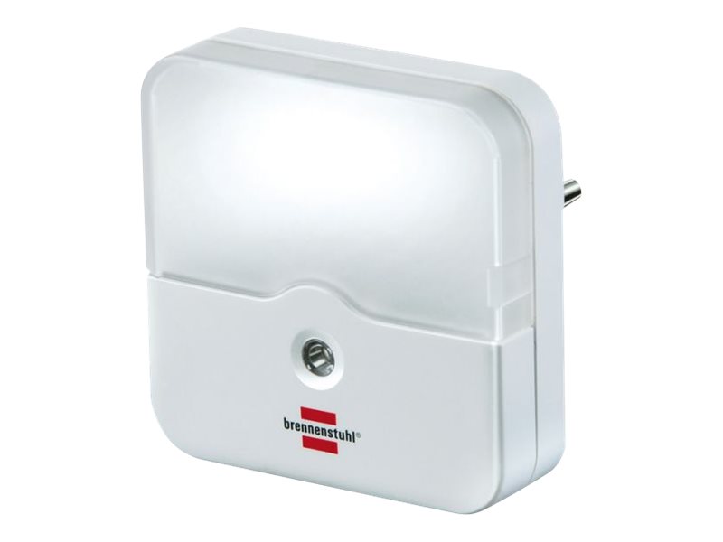brennenstuhl Firkantet LED orienteringslys / natlys med dæmpningssensor til fatning Hvid