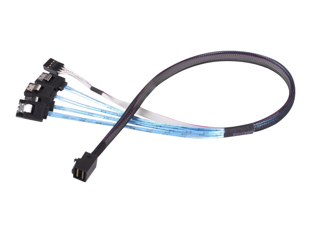 SilverStone SST-CPS05 Mini-SAS zu SATA 7-pin kabel - 50 cm