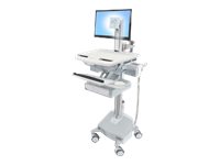 Ergotron StyleView Vogn med hjul LCD-display/tastatur/mus/CPU/notebook/stregkodescanner Op til 22"
