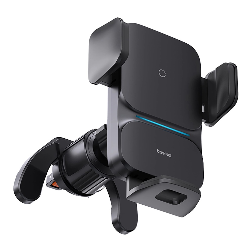 Baseus Wisdom Wireless Charging Air vent Electric Car Phone Holder (black)