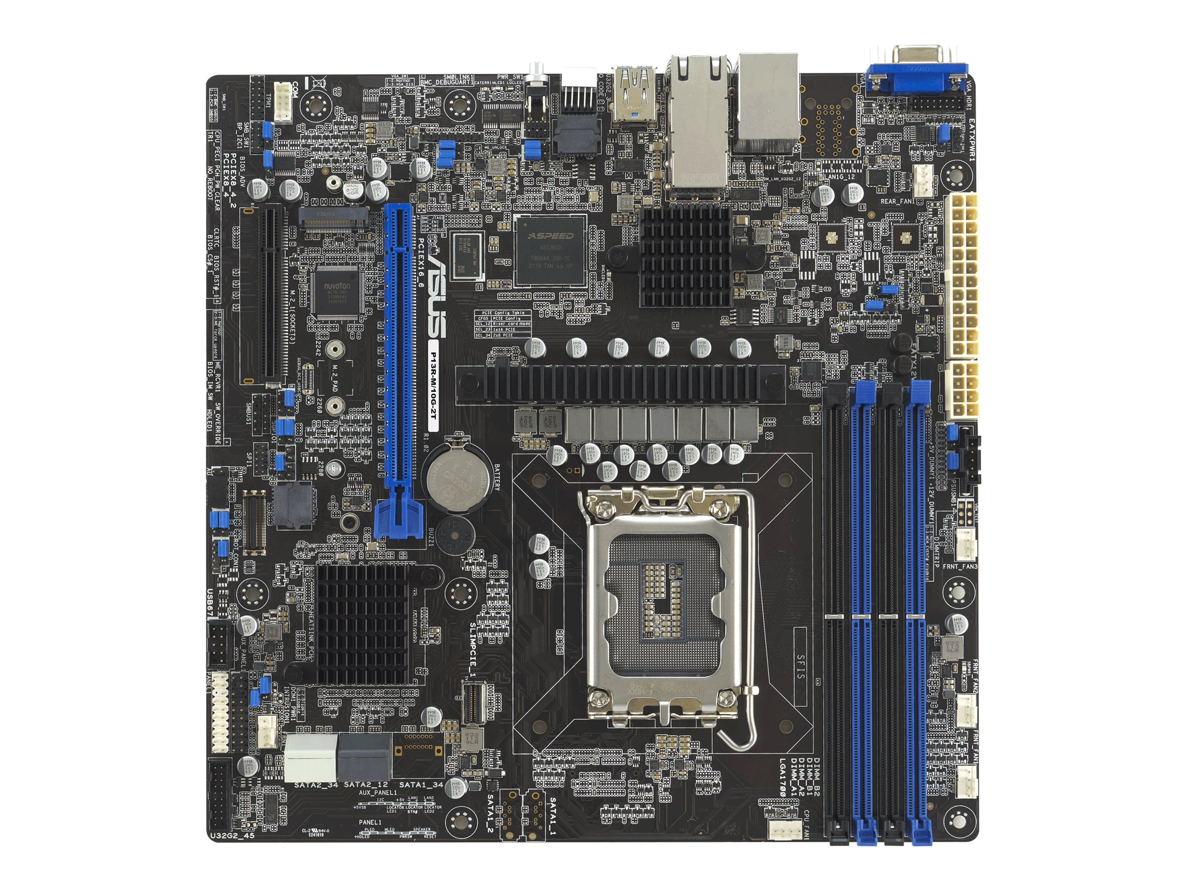 ASUS P13R-M/10G-2T Bundkort - Intel C262 - Intel LGA1700 socket - DDR5 RAM - Micro-ATX