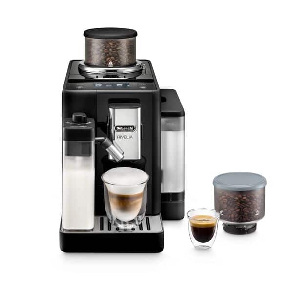 De'Longhi Rivelia EXAM440.55.B - Automatisk kaffemaskine med mælkeskummer - 19 bar - sort onyx