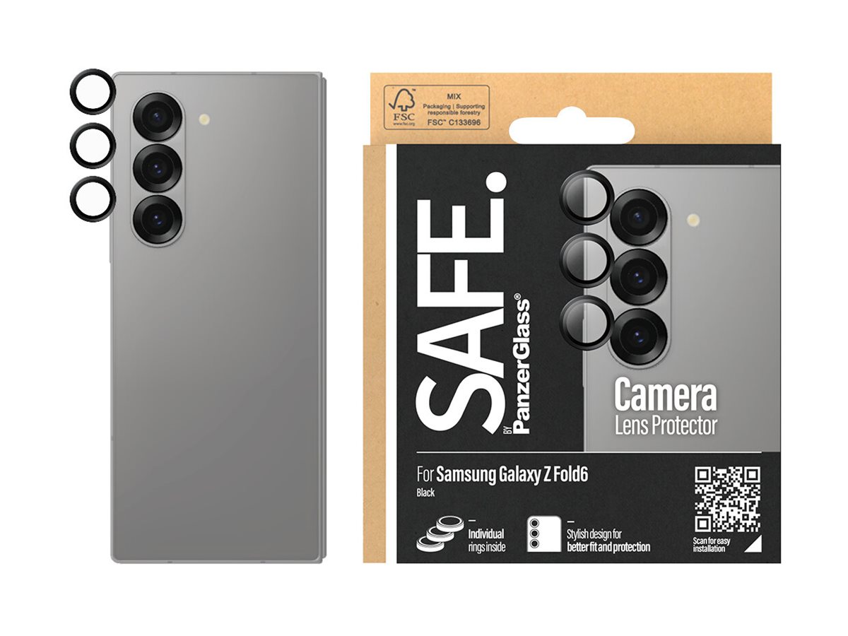 SAFE by PanzerGlass Camera Lens Protector for Samsung Galaxy Z Fold6 | Black