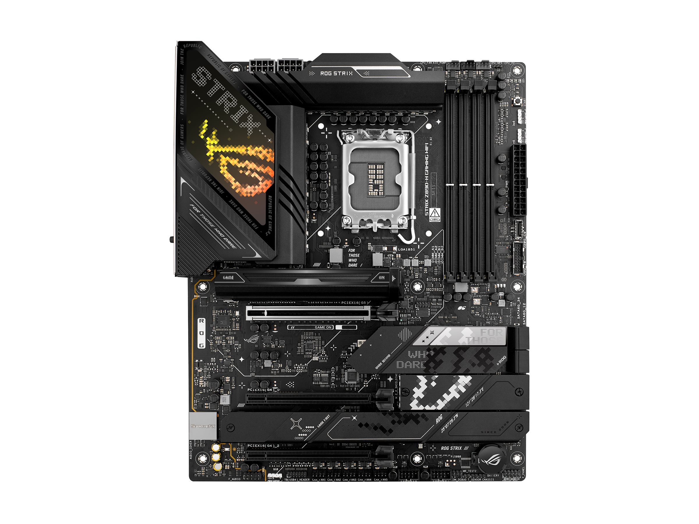 ASUS ROG STRIX Z890-H GAMING WIFI - Bundkort - ATX - LGA1851 sokkel - Z890 Chipset - USB 3.2 Gen 1, USB 3.2 Gen 2, USB-C 3.2 Gen 2x2 - Wi-Fi 7, Bluet