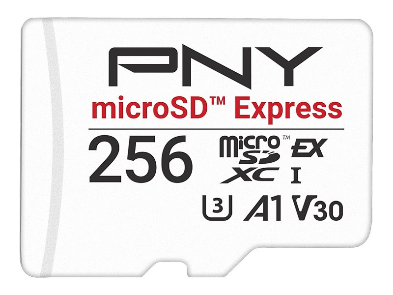 PNY - flash memory card - 256 GB - microSD PCI Express Gen 3x1 UHS-I