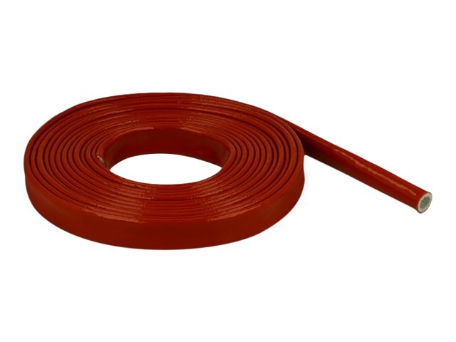 Delock Fire-Proof Sleeving Silicone-Coated 5m Rød