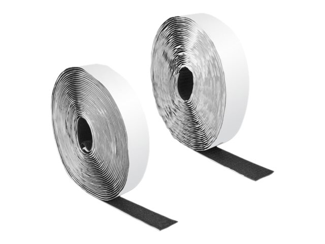 Delock - Krog og løkke-fastgørelse - 10 m - sort