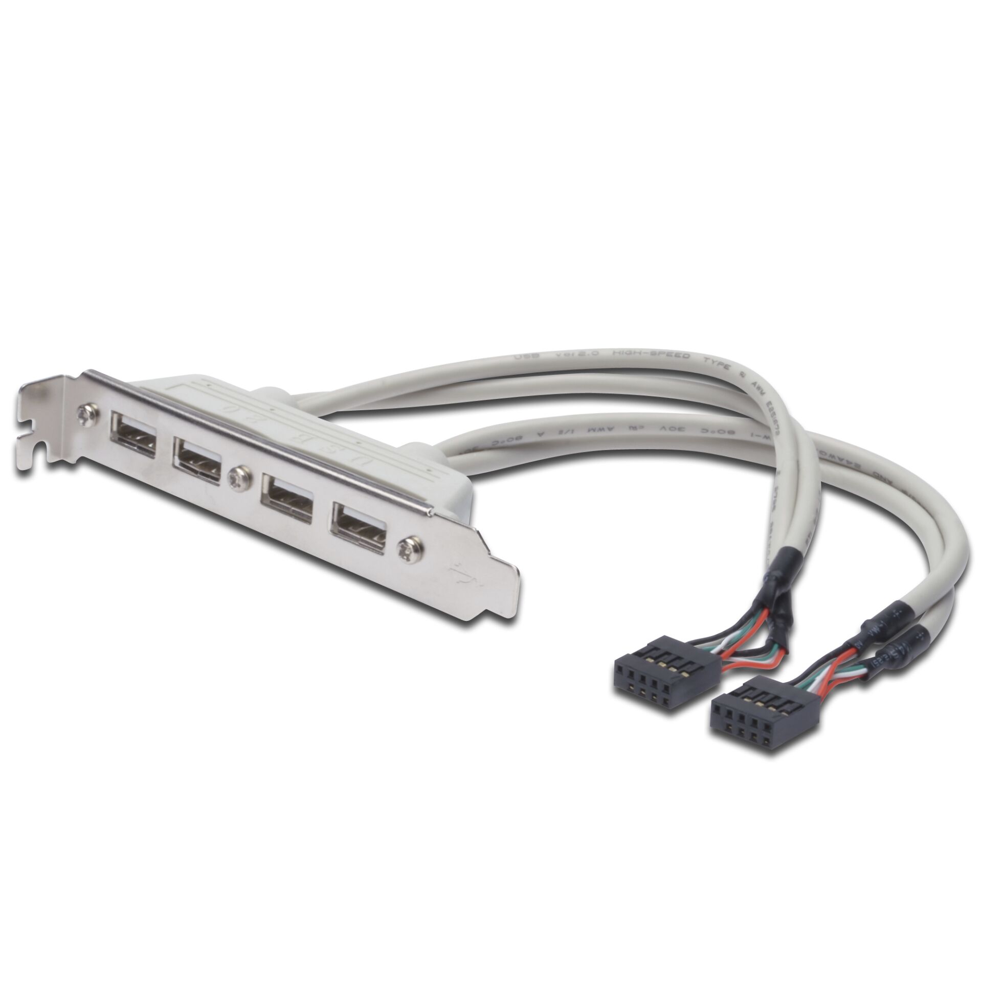 DIGITUS 4-Port USB Slot Bracket Cable