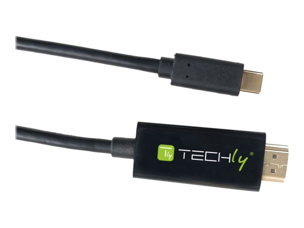 TECHly Video / audio / data kabel HDMI / USB 2m Sort
