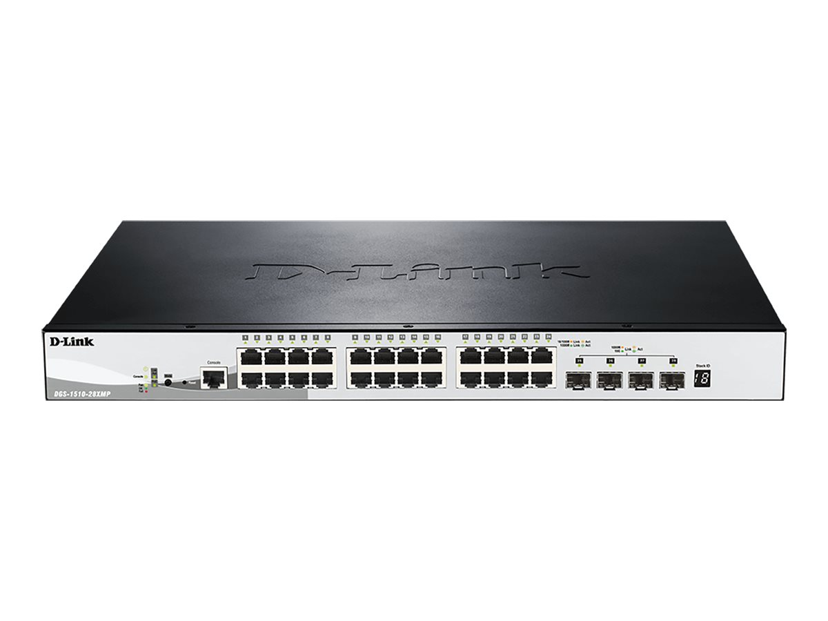 D-Link DGS 1510-28XMP Switch 28-porte Gigabit PoE+