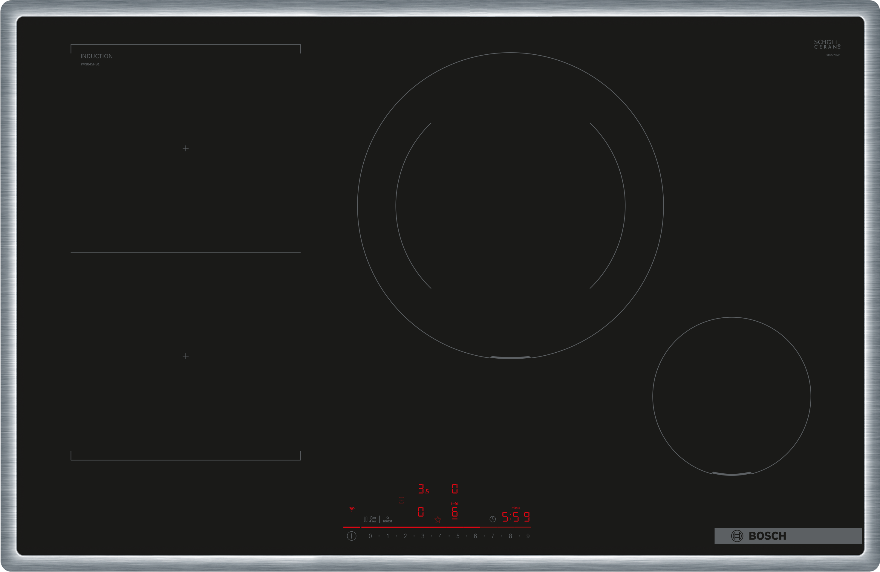 Bosch Serie 6 PVS845HB1E Induktionskogeplade