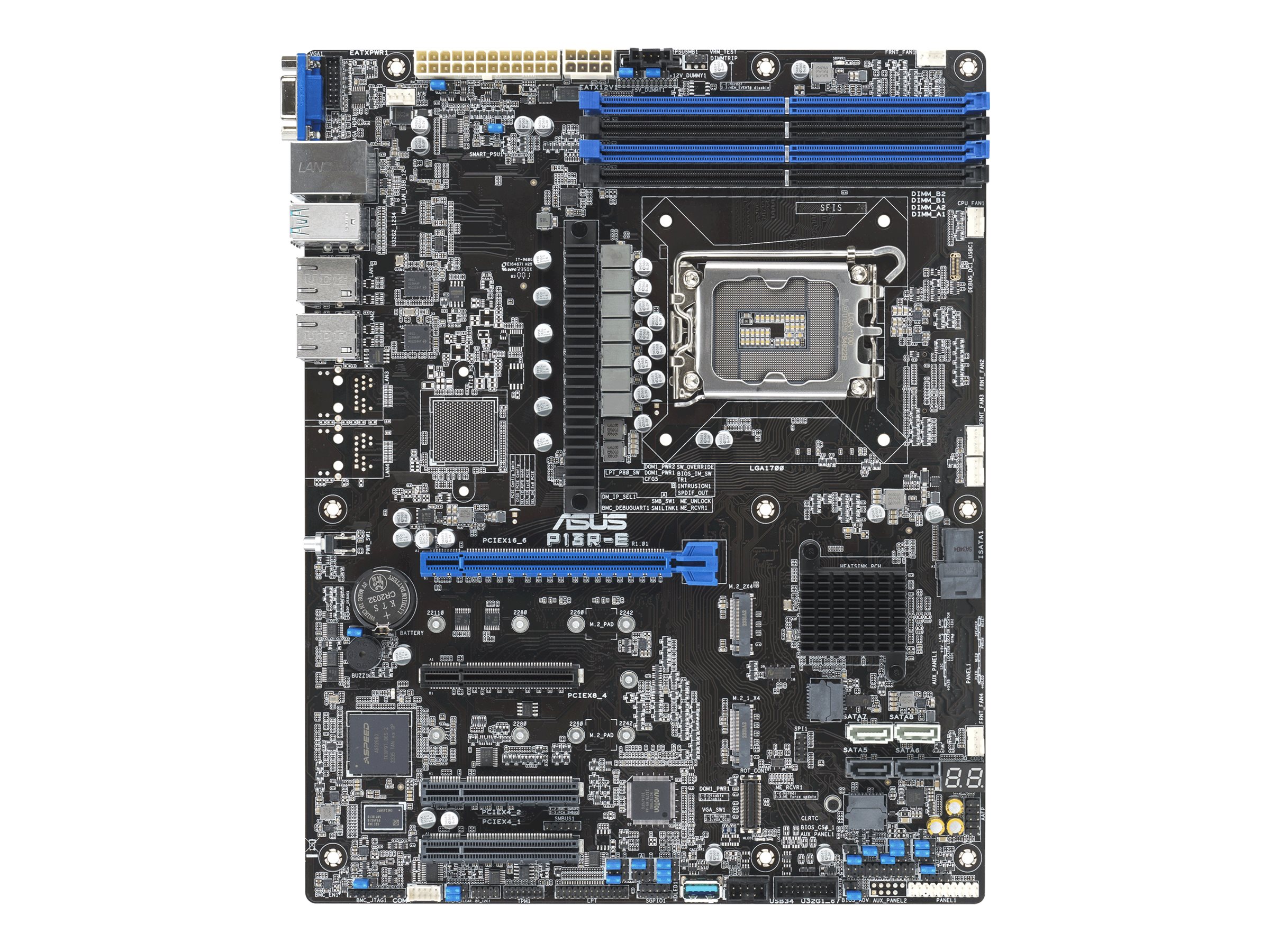 ASUS P13R-E Bundkort - Intel C266 - Intel LGA1700 socket - DDR5 RAM - ATX