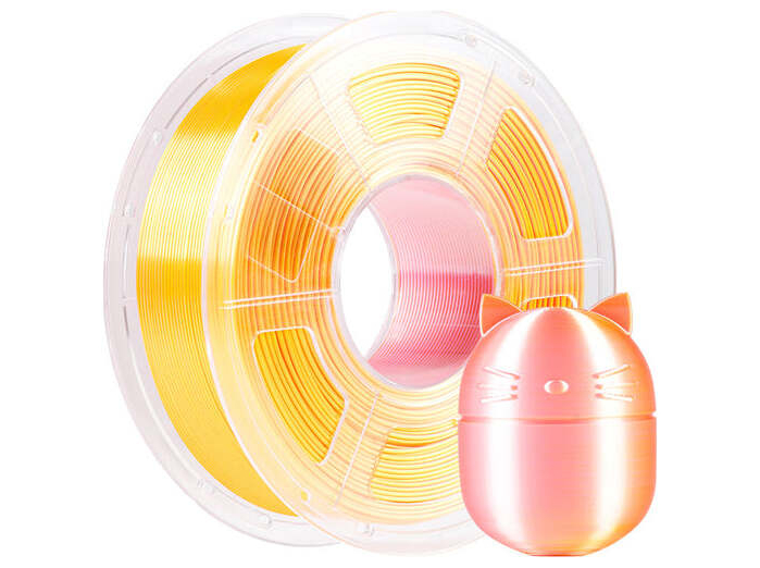 Anycubic PLA Silk Dual PLA-filament 1.75mm Pink Og Guld AHSC11-103