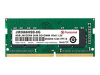 Transcend JetRAM DDR4 8GB 2666MHz CL19 Ikke-ECC SO-DIMM 260-PIN