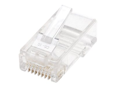 Intellinet RJ45 Modular Plugs, Cat6, UTP, 2-prong, for stranded wire, 15 gold plated contacts, 100 pack CAT 6 Netværk-konnektor