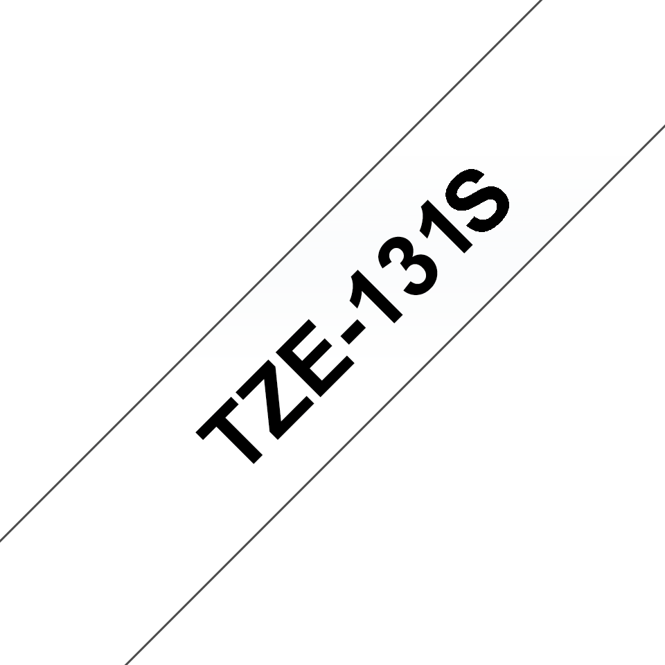 Brother TZe 131S - Black on transparent - Roll (1.2 cm x 4 m)