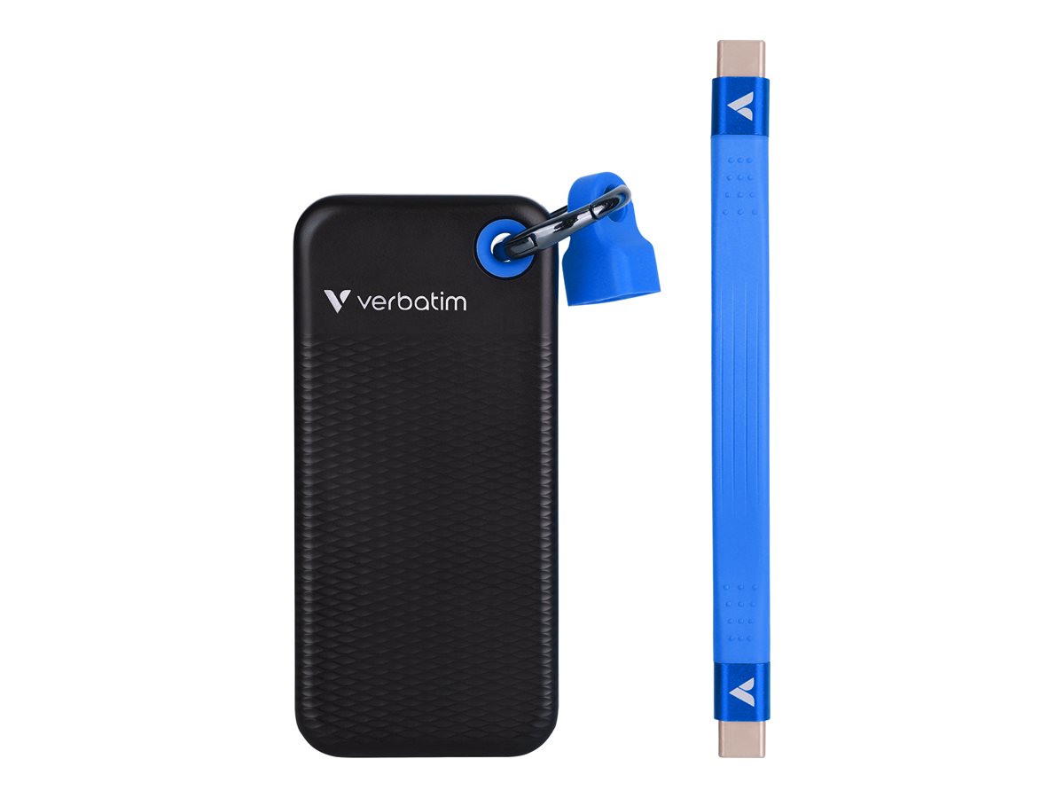 Verbatim Pocket SSD - 2TB - USB 3.2 Gen 2 - Black/Blue