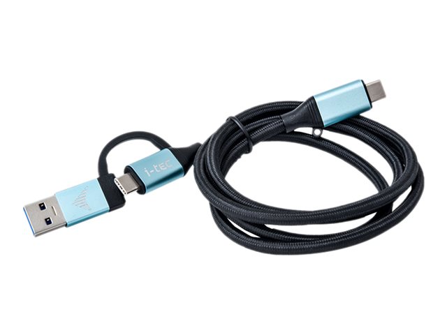 I-Tec USB-C kabel 1 m - USB 3.2, han til hun, sort/blå
