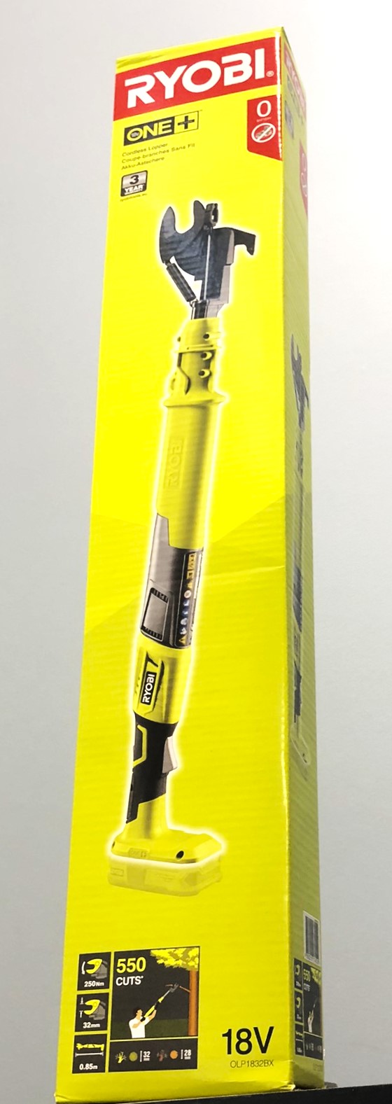 Ryobi One+ OLP1832BX - Beskærer - ledningfri - 18 V - intet batteri - Skærekapacitet 32 mm - tandmellemrum: 32 mm - 1.9 kg - SOLO
