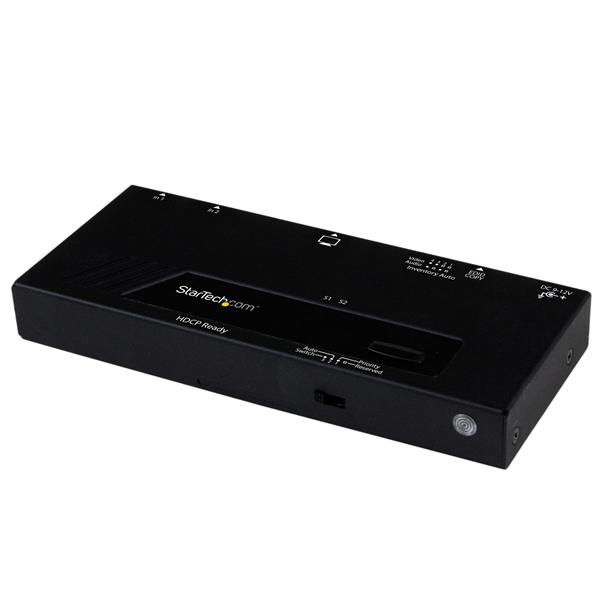 StarTech.com 2 Port HDMI w/ Automatic and Priority ing - 2 In 1 Out HDMI Selector Automatic Priority ing - 1080p (VS221HDQ) Video-/audioswitch HDMI