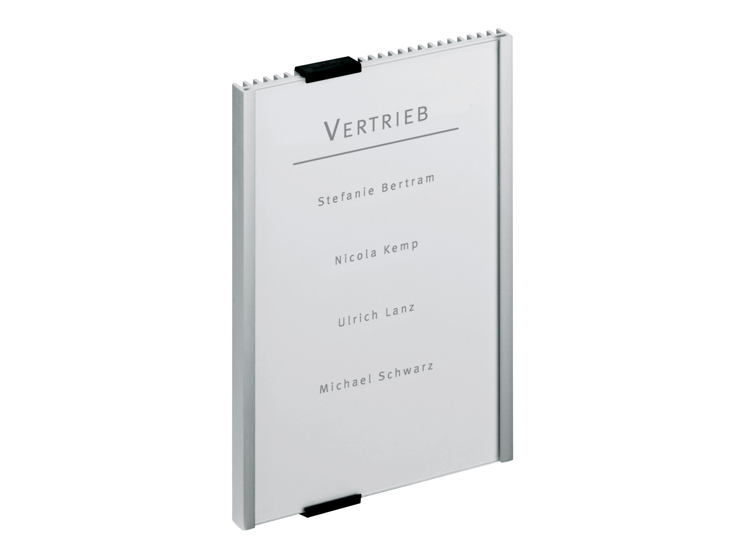 Durable INFO SIGN dør- og vægskilt i størrelsen 210x297 mm i farven sølv