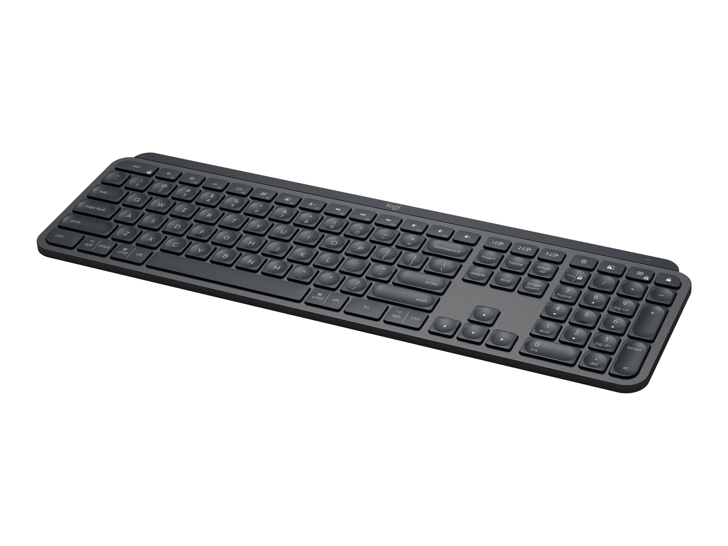 Logitech MX Keys for Business - Tastatur - bagbelyst - trådløs - Bluetooth, 2.4 GHz - QWERTY - UK - grafit
