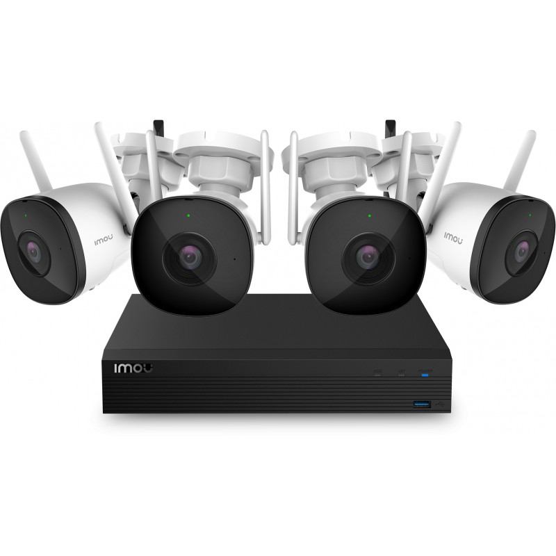 Imou KIT/NVR1104HS-W-S2/4-F22 – Kit Lite 2 MP WiFi IP overvågningssystem (4 kameraer + NVR 1 TB)