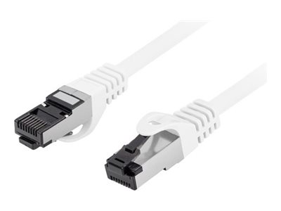 Lanberg patch cable - 25 cm - white - Hvid - 0.25m