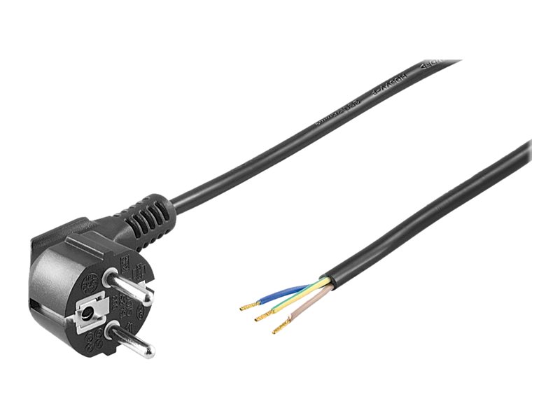 goobay Strømkabel 3m Sort