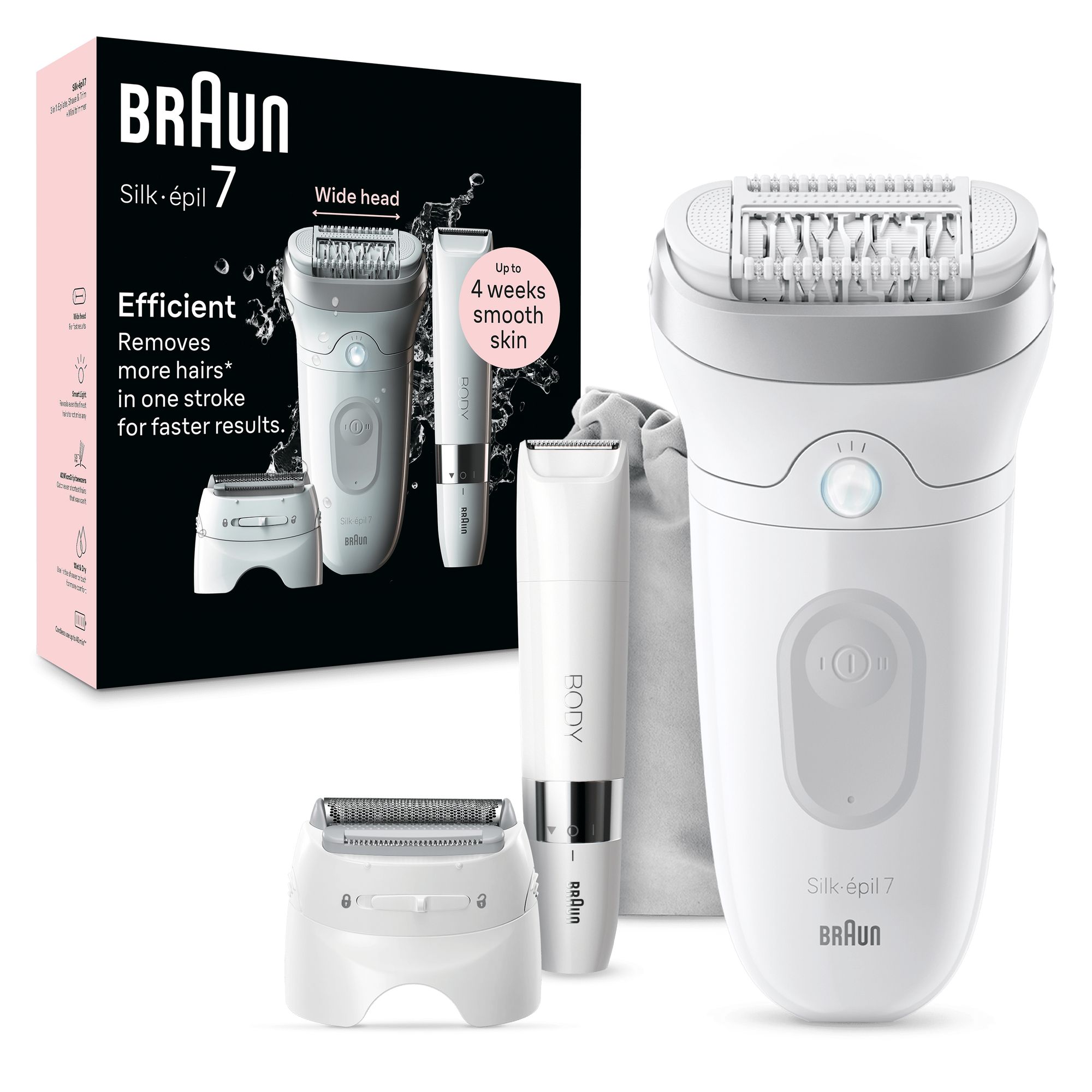 Braun Silk-épil 7 7-441 40 pincetter Sølv, Hvid billede