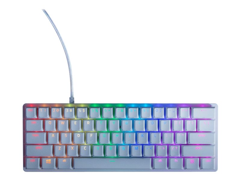 Razer Huntsman Mini - Tastatur - backlit - USB - USA - tastkontakt: Razer Clicky Optical Purple - kviksølv