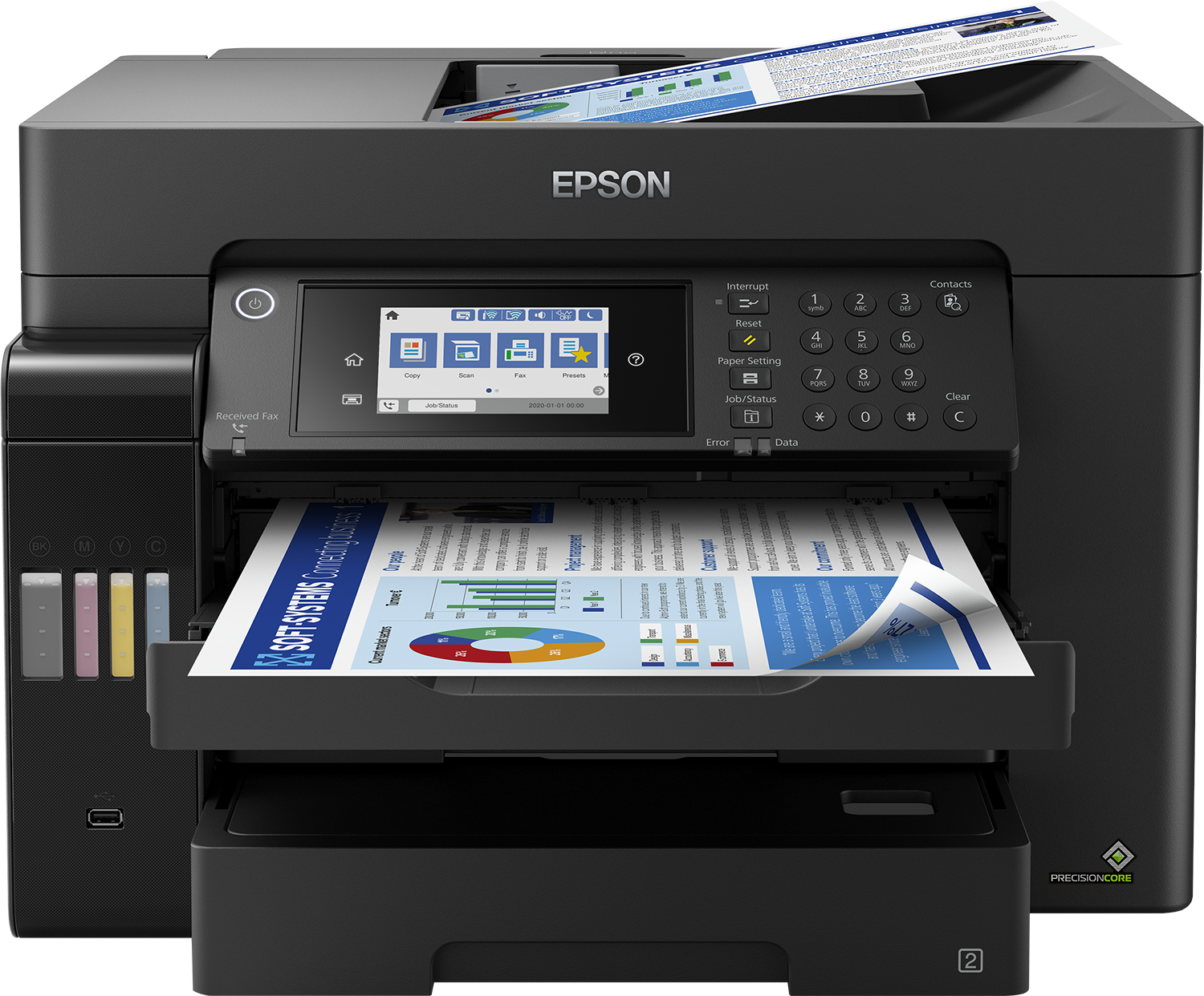 Epson EcoTank L15160 A3 All in One Multifunktion - Farve - Blæk