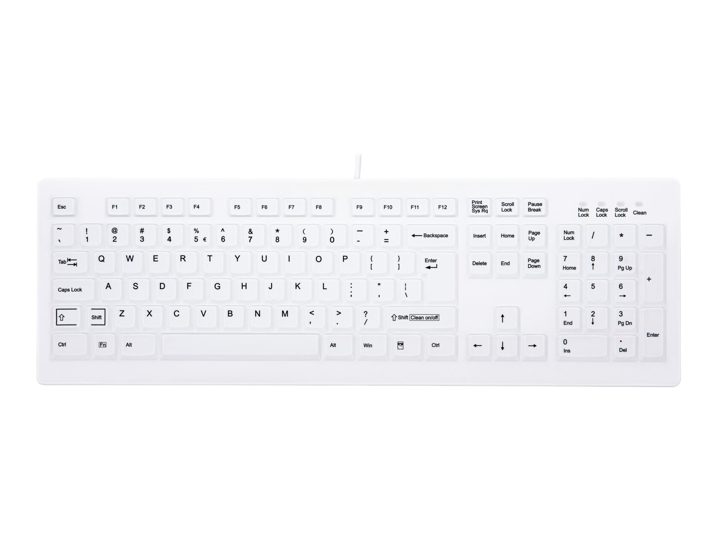 Active Key MedicalKey AK-C8100 Sanitizable Tastatur Saks Kabling USA