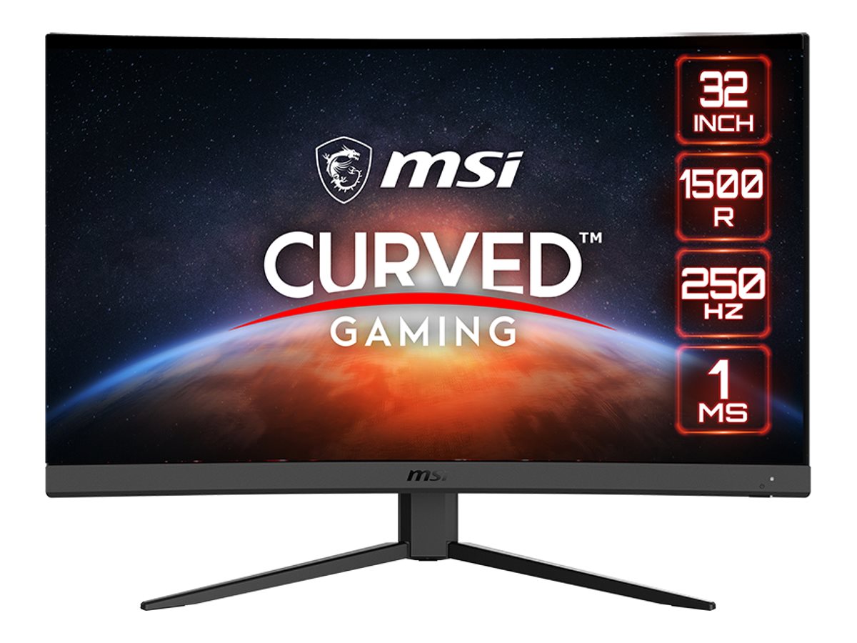 MSI Optix G32C4X 31,5" buet VA gaming skærm - 250 Hz, 1 ms, Full HD