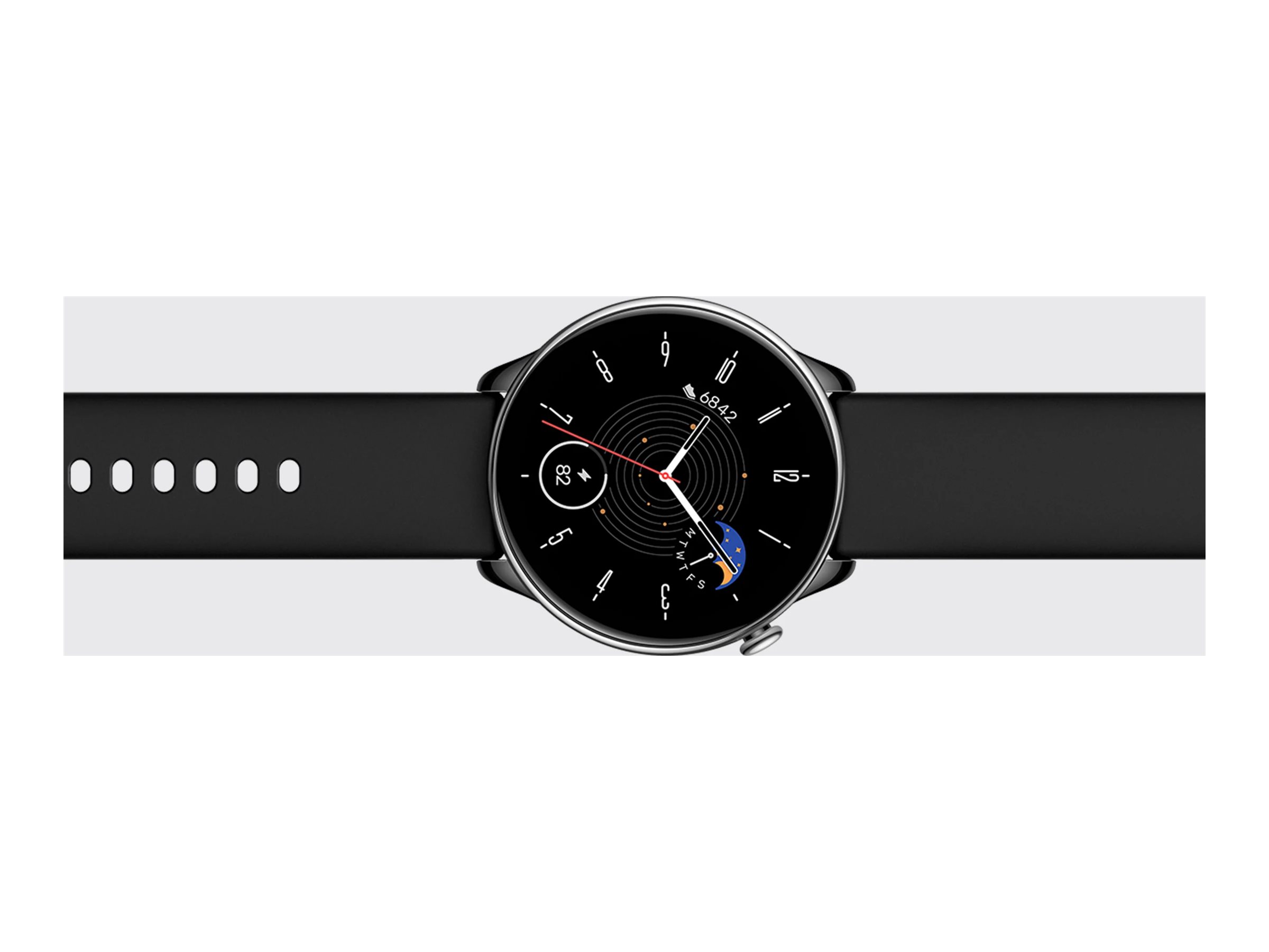 Amazfit GTR Mini - Smart ur med rem - silikone - håndledsstørrelse: 150-200 mm - display 1.28 - Bluetooth - 24.6 g - midnat sort