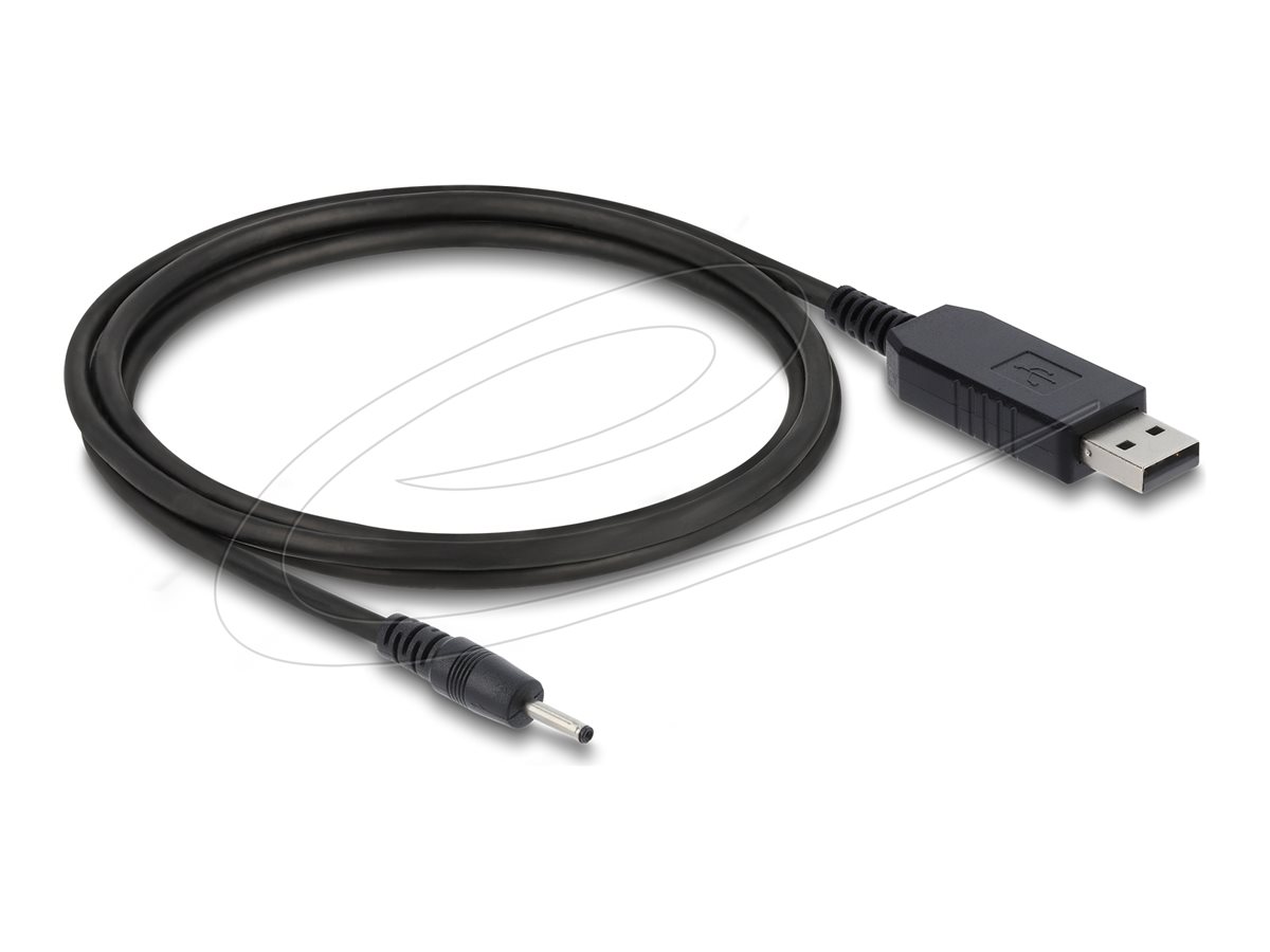 Delock 4 pin USB Type A DC-strømstik 2,5 mm Sort 1.5m Strømkabel