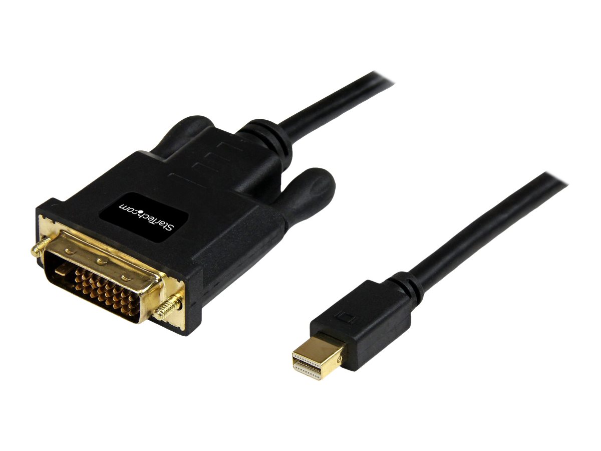 StarTech.com 6ft Mini DisplayPort to DVI Cable - M/M - mDP Cable for Your DVI Monitor / TV - Windows & Mac Compatible (MDP2DVIMM6B) DisplayPort kabel billede