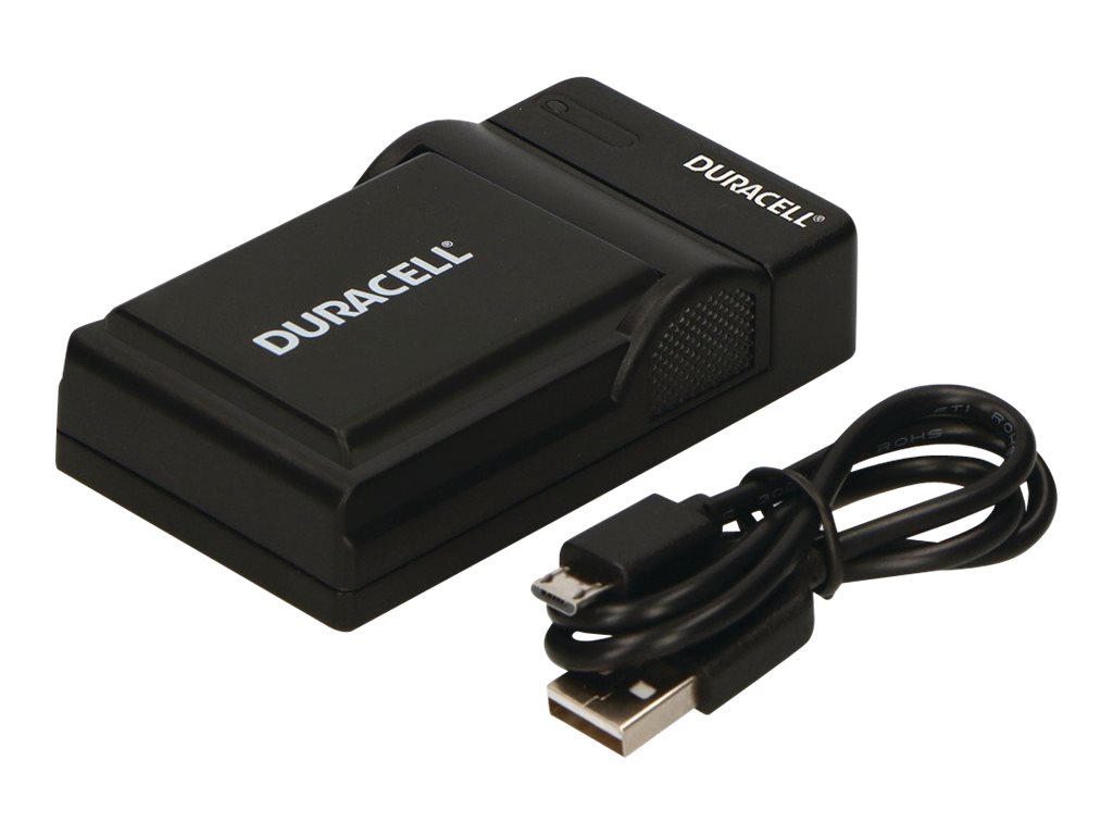 Duracell - USB-batterioplader - sort - for Nikon D3200, D5100, D5200, D5300, D5500, D5600, Df  Coolpix P7000, P7100, P7700, P7800