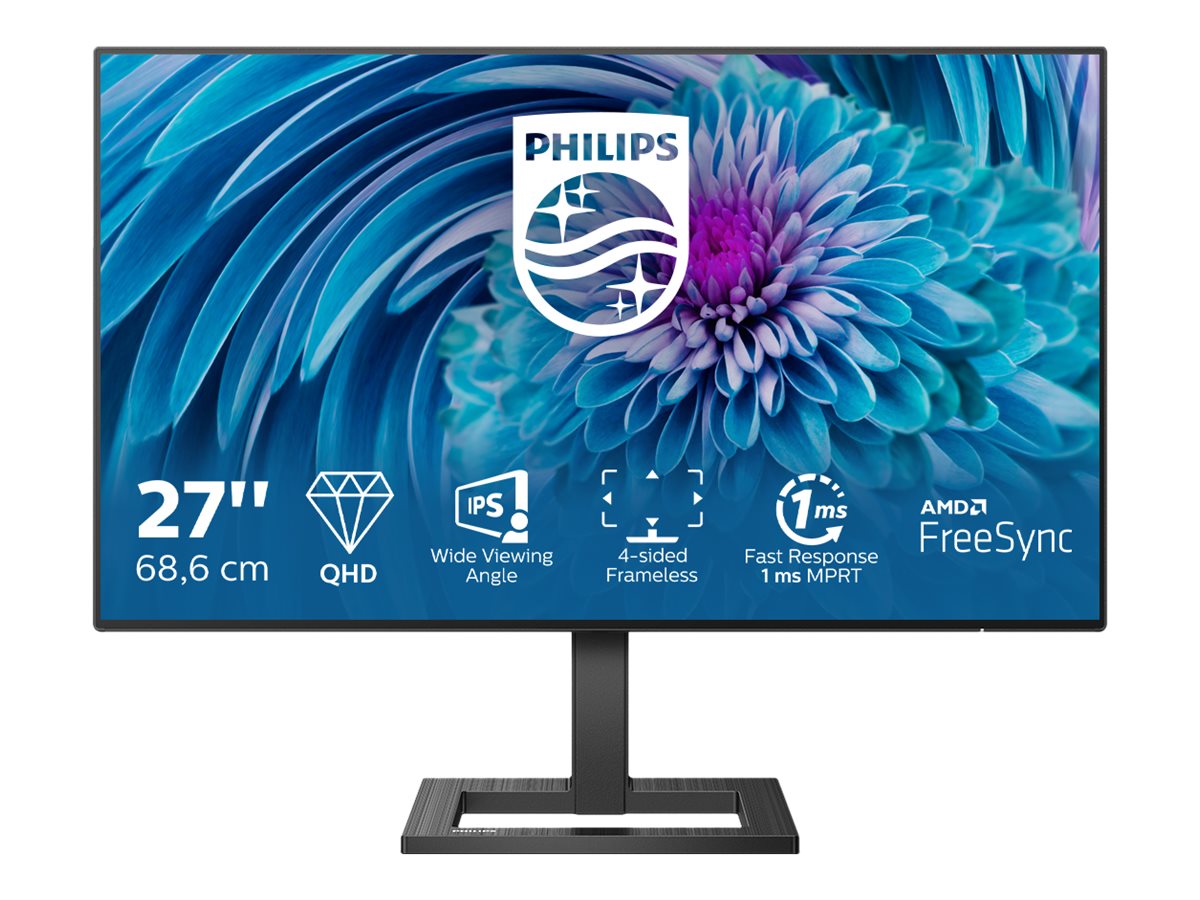 Philips E-line 275E2FAE 27" IPS 2560 x 1440 (2K) HDMI DisplayPort 75Hz