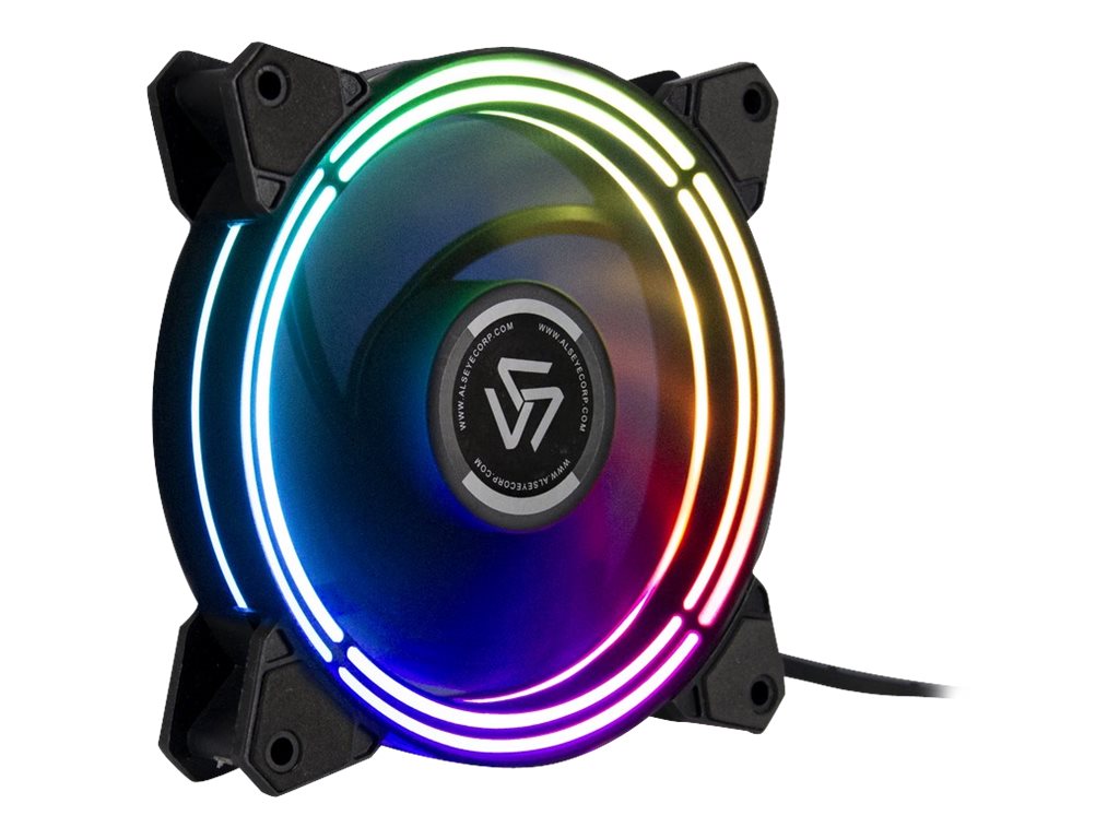 Inter-Tech ALSEYE Halo 3.0 Fan 1-pack Sort 120 mm