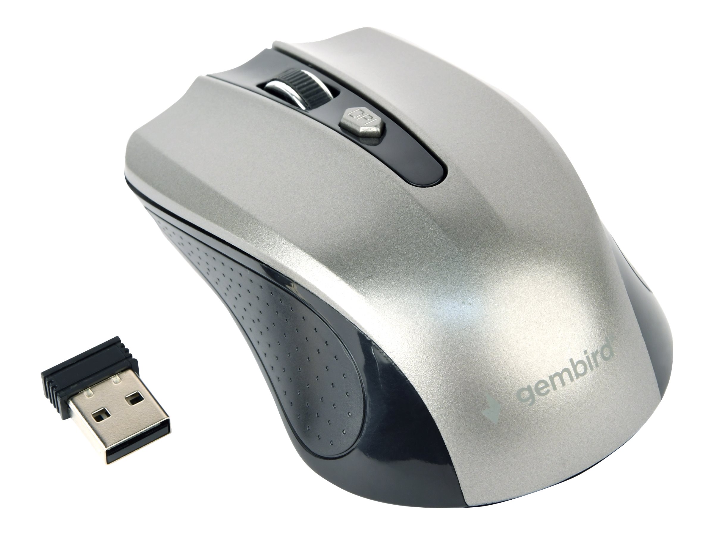 Gembird Wireless optical mouse 4B-04 - Mus - Optisk - 4 knapper - Grå