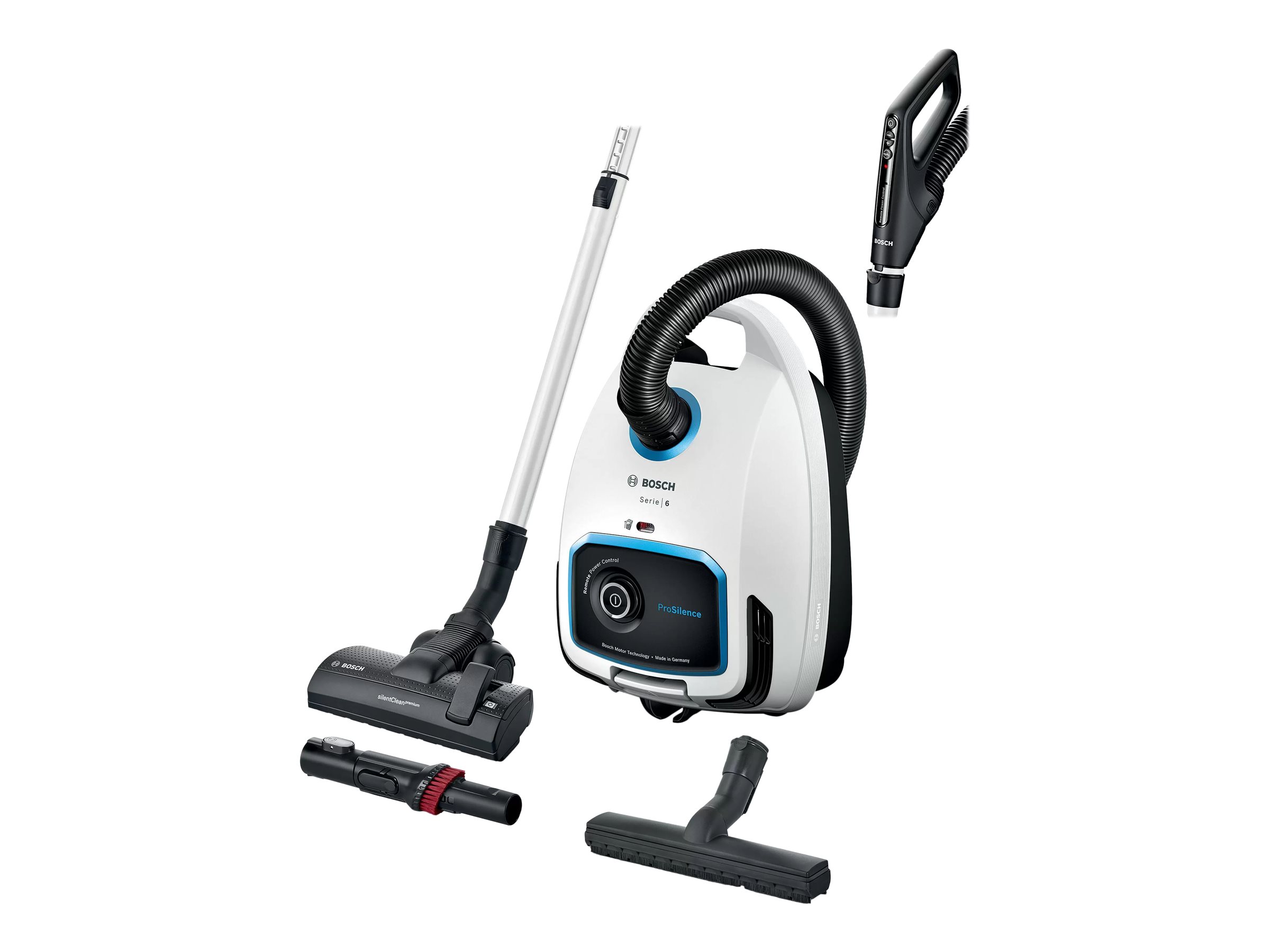 Bosch Dammsugare med påse, ProSilence, Vit Serie 6 Pro Silence BGB6SIL1