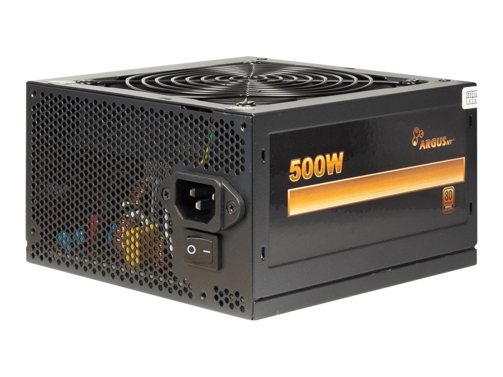 Inter-Tech Argus BPS-500 Strømforsyning - 500 Watt - 120 mm - ATX 2.4 - 80 Plus Bronze certified
